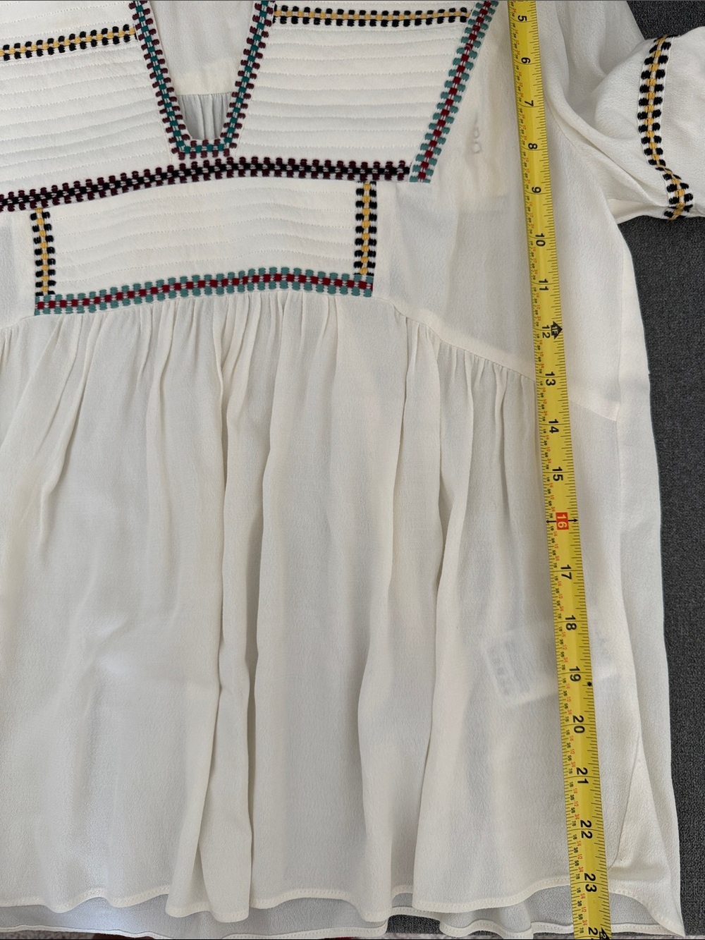 ba&sh Taylor Embroidered Peasant Top Size L NWT - Picture 10 of 14